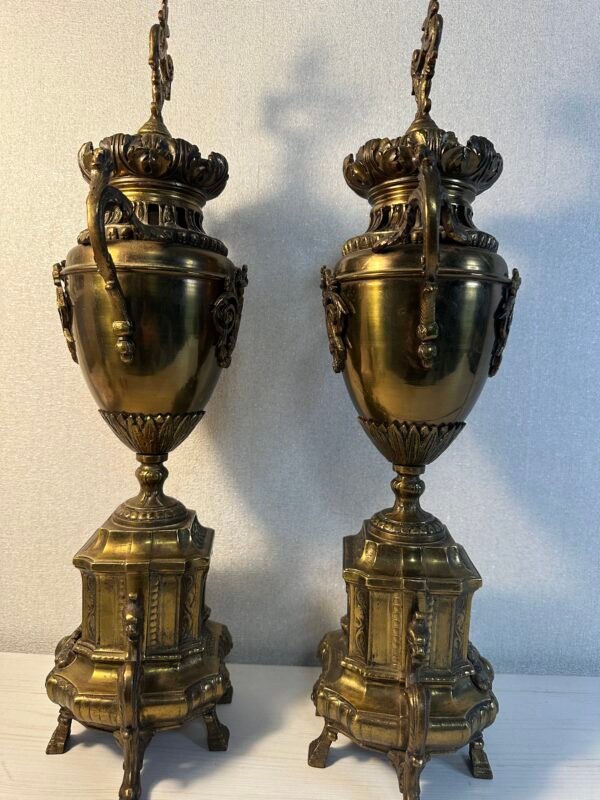 Magnificent -Antique French Lidded Vases - Bronze (circa.1850) - Image 21